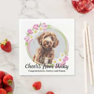 Guardanapo De Papel Labradoodle Wedding Napkins Com Cães Foto