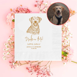 Guardanapo De Papel Labrador Cachorro - Bebidas Personalizadas em Mim