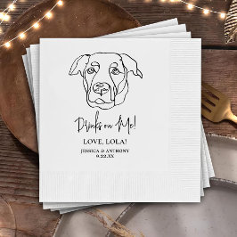 Guardanapo De Papel Labrador Cachorro Personalizado Bebidas em Mim Nap