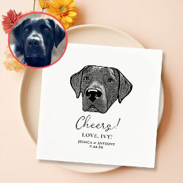 Guardanapo De Papel Labrador Cão Desenhando Cheios Personalizados