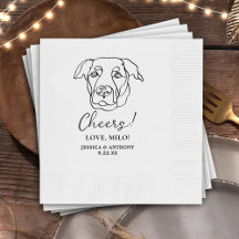 Labrador Dog Personalizado Cheers Napkins