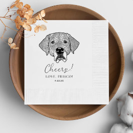 Guardanapo De Papel Labrador Dog Personalizado Cheers Napkins