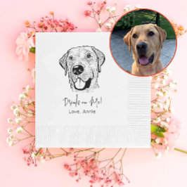 Guardanapo De Papel Labrador Dog Personalizou Bebida Em Mim