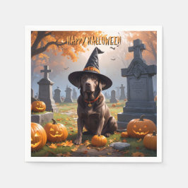 Guardanapo De Papel Labrador Halloween