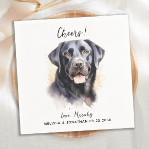 Guardanapo De Papel Labrador Retriever Modern Dog Weding Cocktail