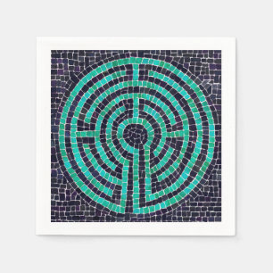 Guardanapo De Papel LABYRINTH III StandardCocktailPaper Napkin - Branc