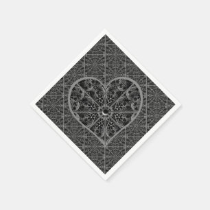 Guardanapo De Papel Lace Black Cerâmico