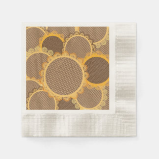Guardanapo De Papel Lace Sunflower Fall Party Coquetel Napkins