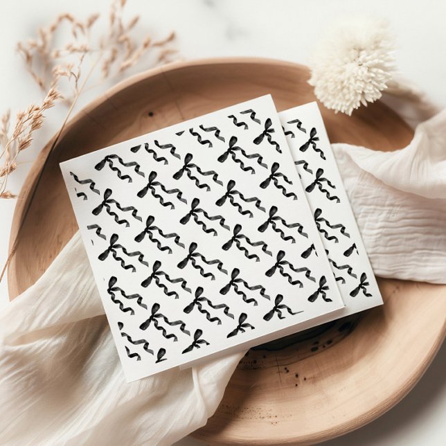 Guardanapo De Papel Laço Preto  (Criador carregado)