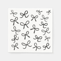 Laços Pretos Pequenos Fofo da Moda Branca