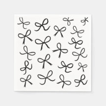 Laços Pretos Pequenos Fofo da Moda Branca