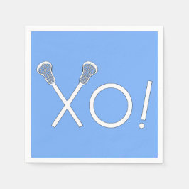 Guardanapo De Papel Lacrosse Team Light Blue