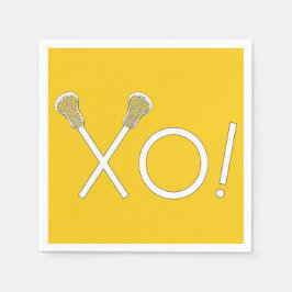 Guardanapo De Papel Lacrosse Team Yellow
