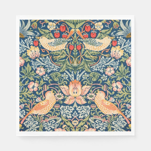 Guardanapo de papel Ladrão de Morango W Morris (Frente)