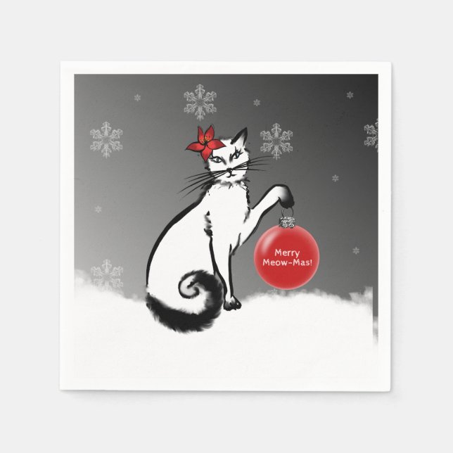 Guardanapo De Papel Lady Cat (Frente)