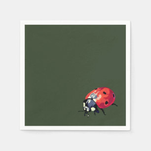 Guardanapo De Papel Ladybug Cocktail Paper Napkins