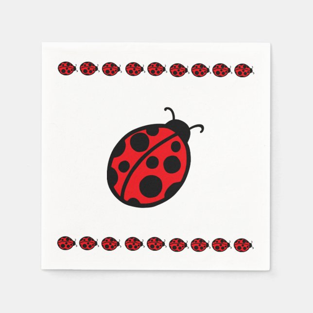 Guardanapo De Papel Ladybug Napkins (Frente)