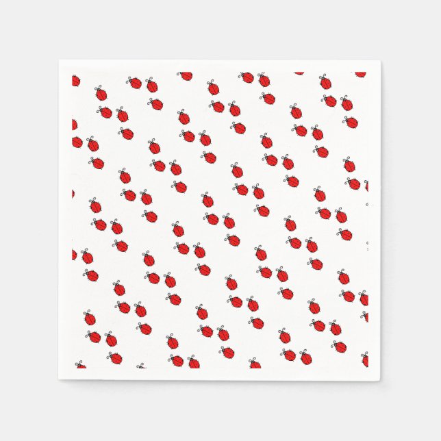 Guardanapo De Papel LadyBug Office Home Personalizar Destino (Frente)