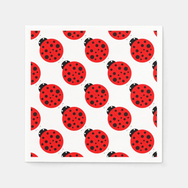 Guardanapo De Papel Ladybug Pattern (Frente)