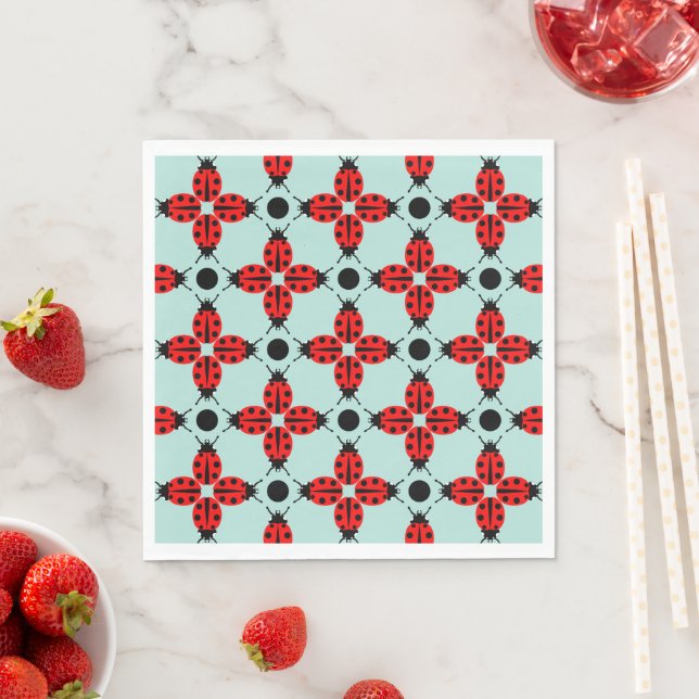 Guardanapo De Papel Ladybug Pattern (Insitu)