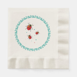 Guardanapo De Papel LadyBug Serie - Papel Napkins