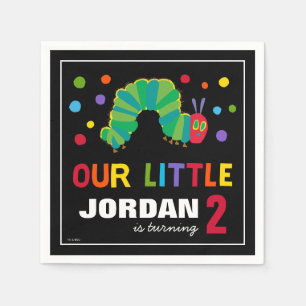 Guardanapo De Papel Lagarta com fome   Feliz Aniversário