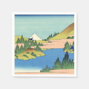 Guardanapo De Papel Lago Hakone de Hokusai na Província de Sagami