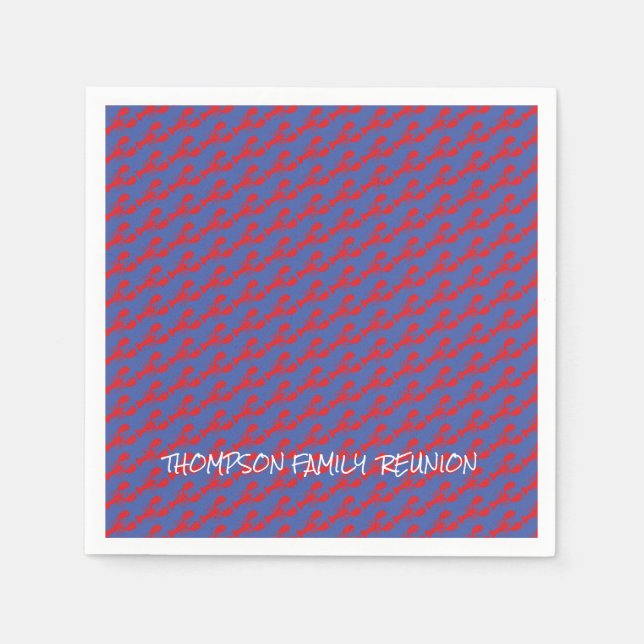 Guardanapo De Papel Lagosta Família-Padrão Sindicato Nome Diversão Cos (Frente)