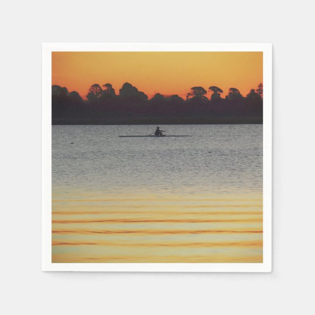 Guardanapo De Papel Lake Wendouree Calm Before Nightfall (Frente)