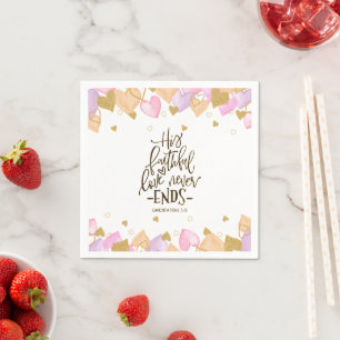 Guardanapo De Papel Lamentações 3:22 Seu Dia de os namorados De Amor F