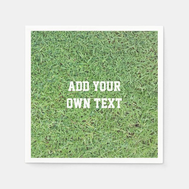Guardanapo De Papel Lâmina de Grass de Corte Personalizada (Frente)