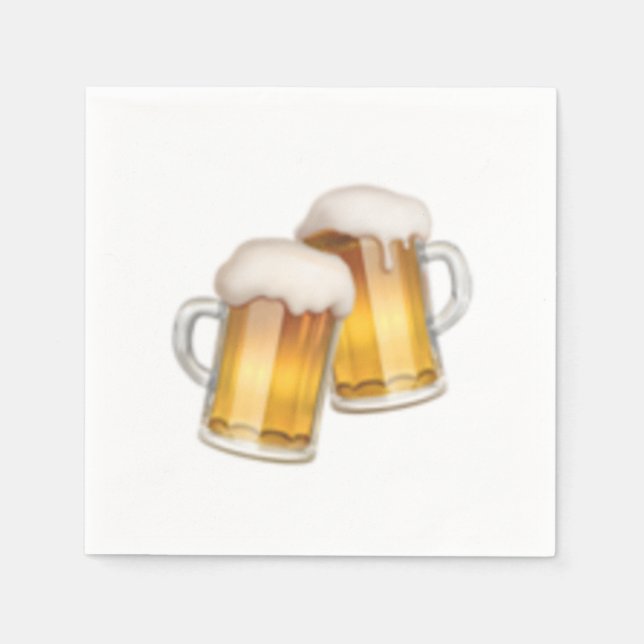 Guardanapo De Papel Lâmpadas De Cerveja Piscantes - Emoji (Frente)
