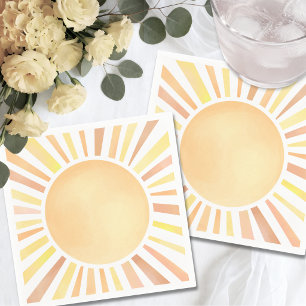 Guardanapo De Papel Laranja Amarelo Sol