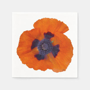 Guardanapo De Papel Laranja Escarlate Poppy 1