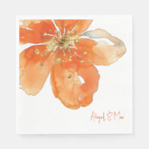 Laranja Floral Personalizado Roupa de Casamento