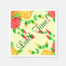 Guardanapo De Papel Laranja Vermelho e Amarelo