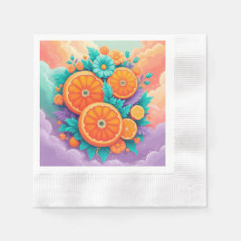 Guardanapo De Papel Laranjas coloridas