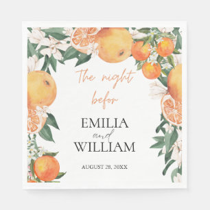 Guardanapo De Papel Laranjas Românticas Citrus Casamento Cocktail