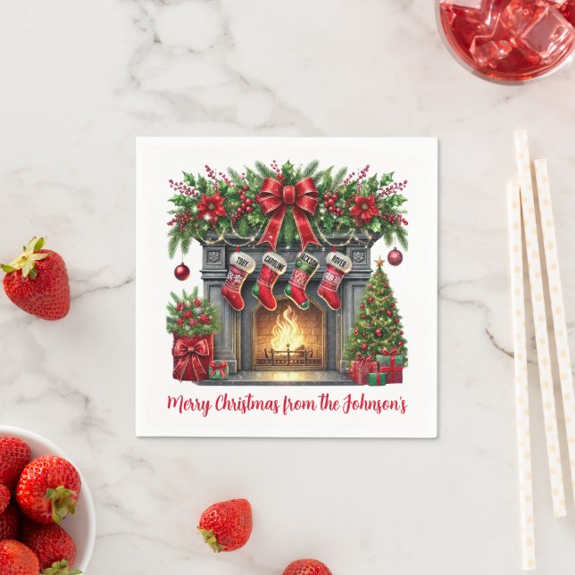 Guardanapo De Papel Lareira de Natal (Insitu)