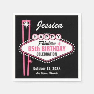 Guardanapo De Papel Las Vegas Pink Happy