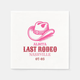 Guardanapo De Papel last rodeo pink cowgirl hat