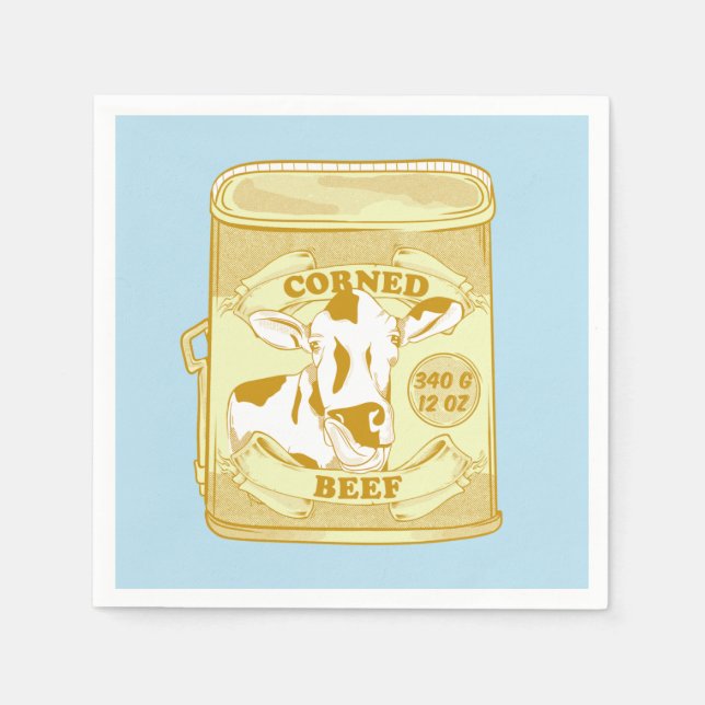 Guardanapo De Papel Lata de carne (Frente)