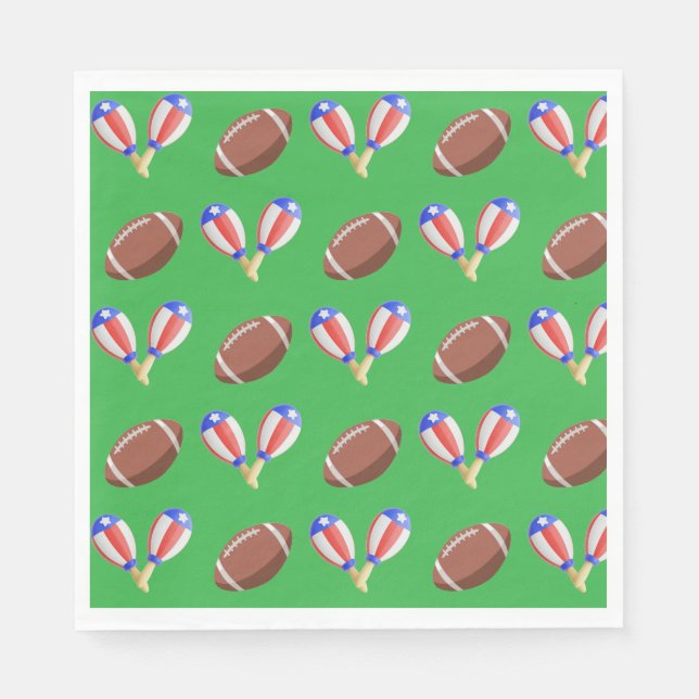Guardanapo De Papel Latin-themed Football (Frente)
