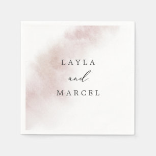 Guardanapo De Papel Lavagem de Aquarela Casamento por Blush
