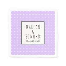 Lavanda, casamento geométrico de tipografia roxa