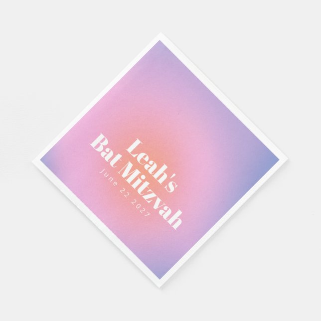 Guardanapo De Papel Lavanda de gradiente de tendência personalizada Ba (Quina)