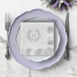 Guardanapo De Papel Lavanda Monograma Wedding