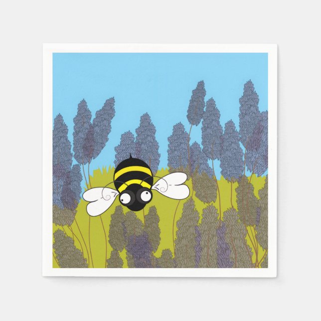 Guardanapo De Papel Lavender Cocktail Napkins (Frente)