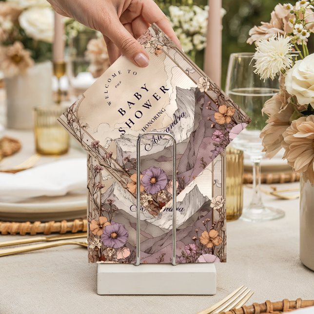 Guardanapo De Papel Lavender Meadow Peaks Baby Shower (Criador carregado)