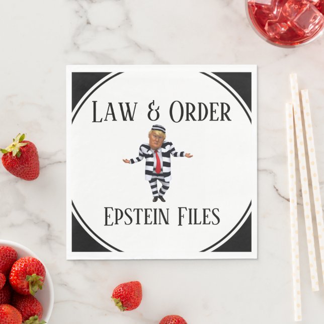 Guardanapo De Papel Law & Order Paper Napkin (Insitu)